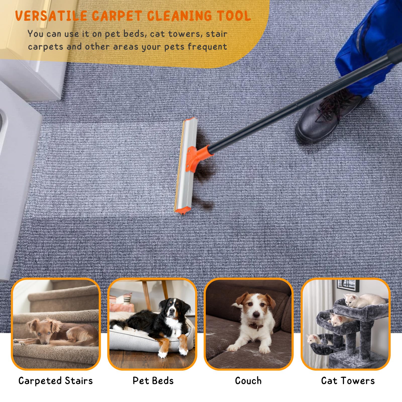 KeFanta comparaison de taille devant un canapé montrant couvrance 12" rapide