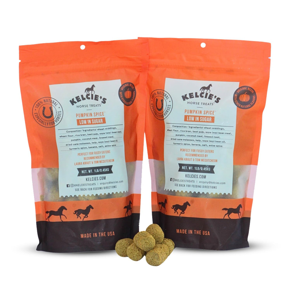 Kelcies Pumpkin Spice emballage face montrant avantages nutritionnels