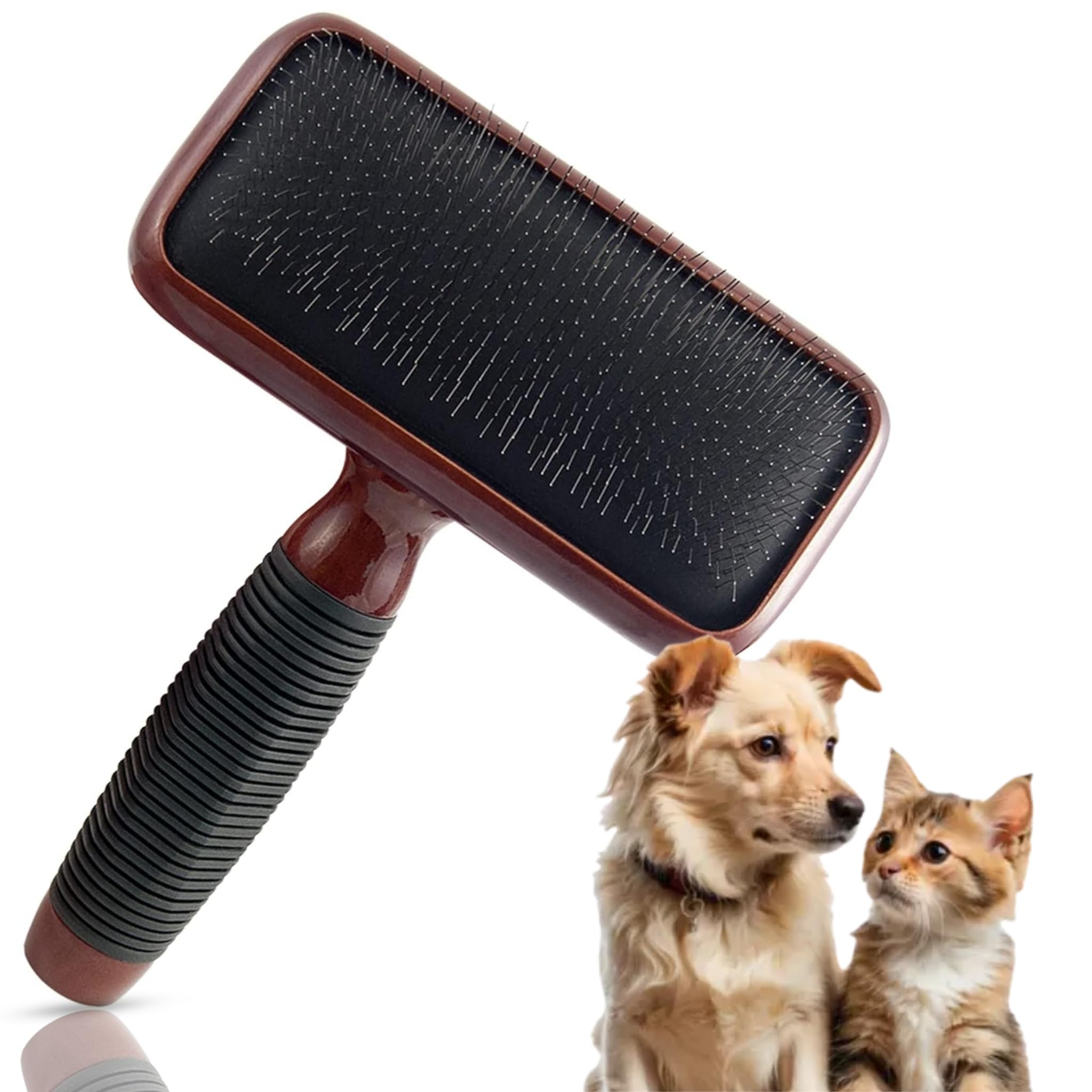 Kenchii slicker vue de face montrant la tête efficace pour démêler