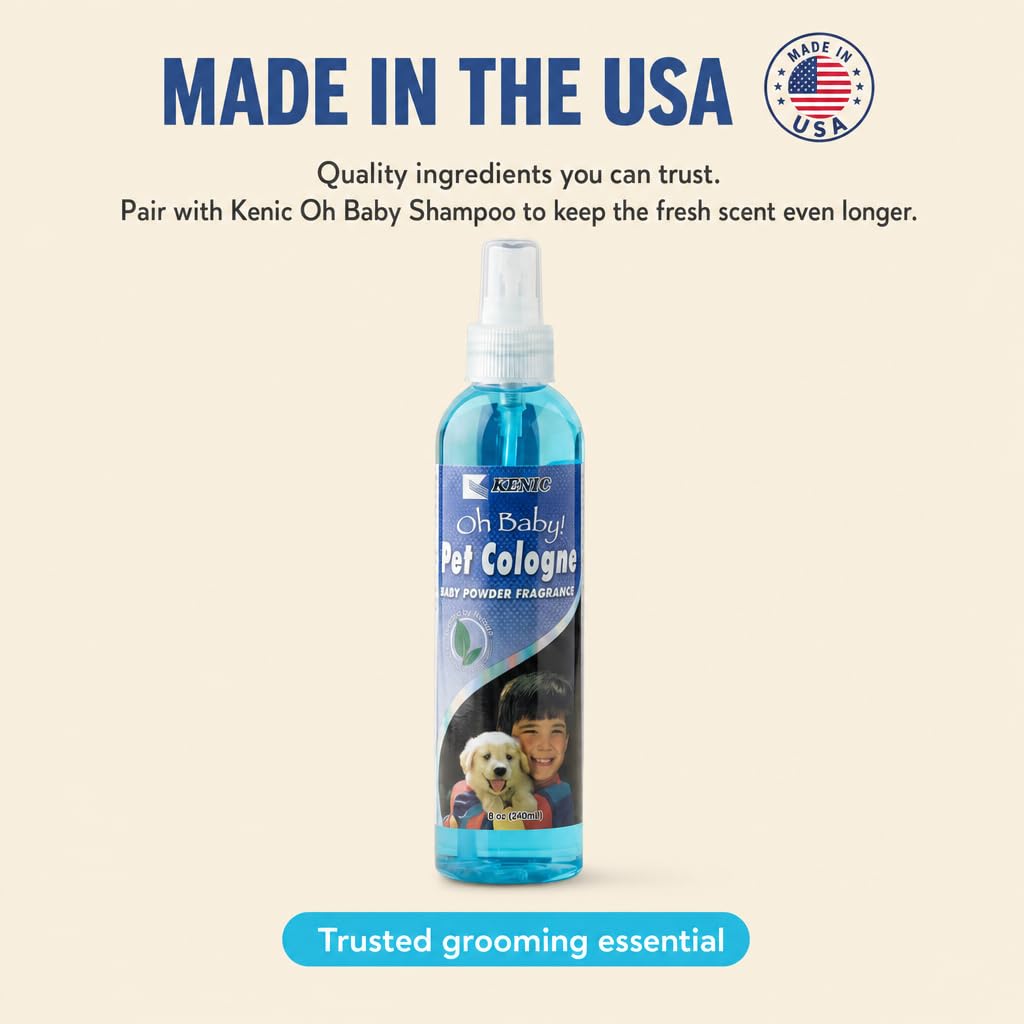 Kenic avec Oh Baby Shampoo montrant routine complète et fraîcheur prolongée