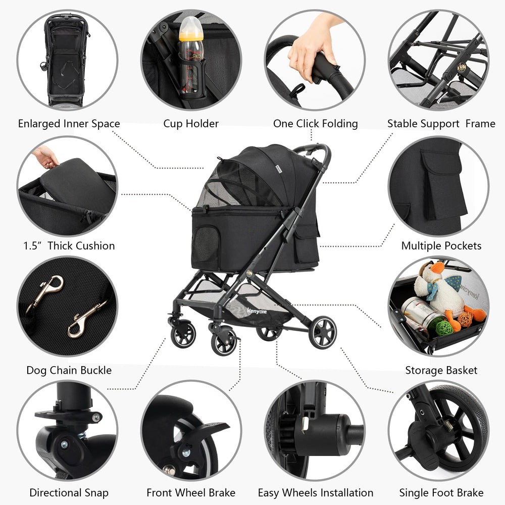 Kenyone démonstration pliage une main pour rangement compact et transport facile