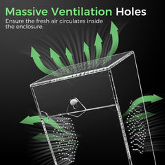 KERRLOTTE ventilation micro-mesh prévient échappées tout en ventilant