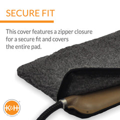 K&H gros plan tissu polaire montrant texture confortable et perméabilité