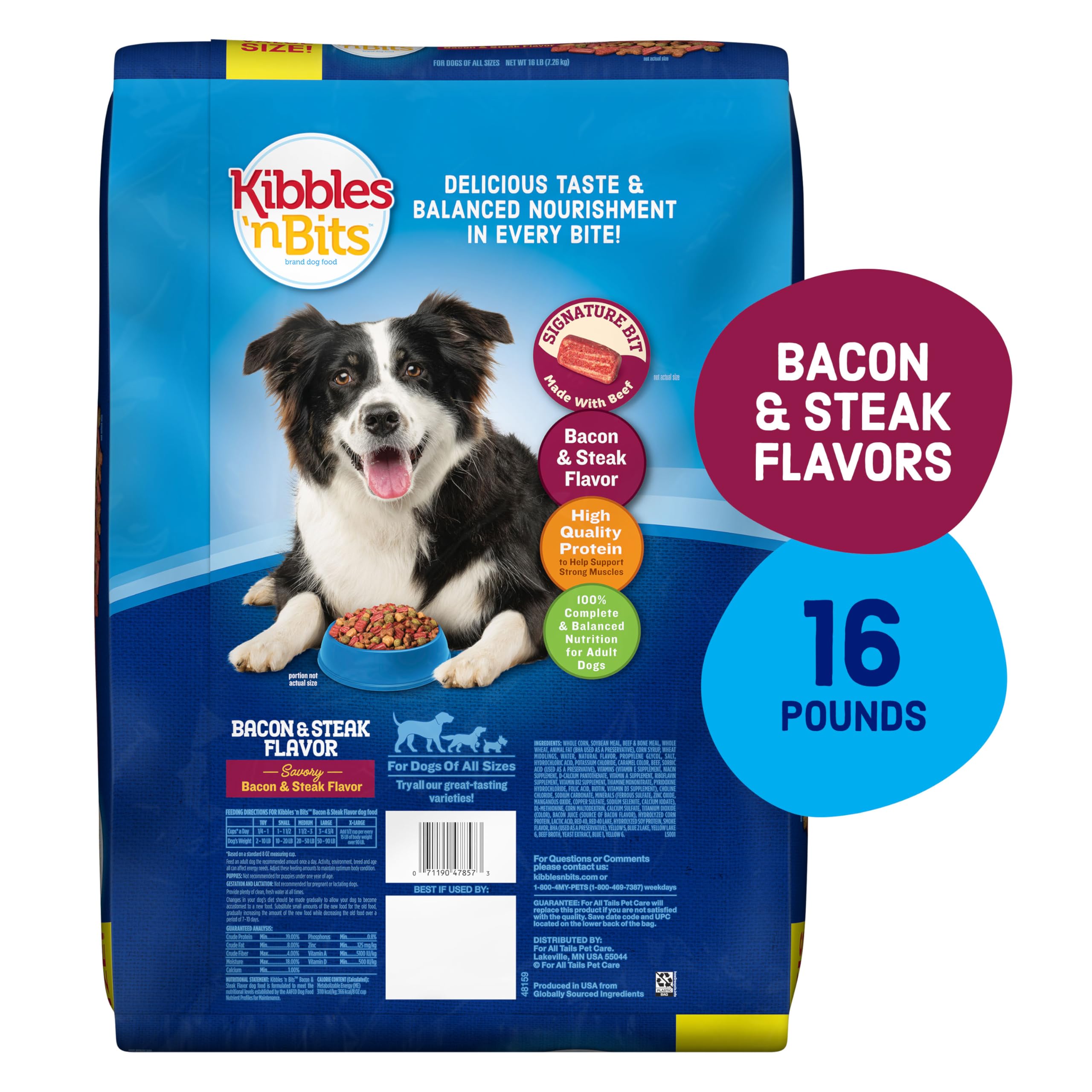 Kibbles 'n Bits gros plan croquettes croquantes, appétence renforcée