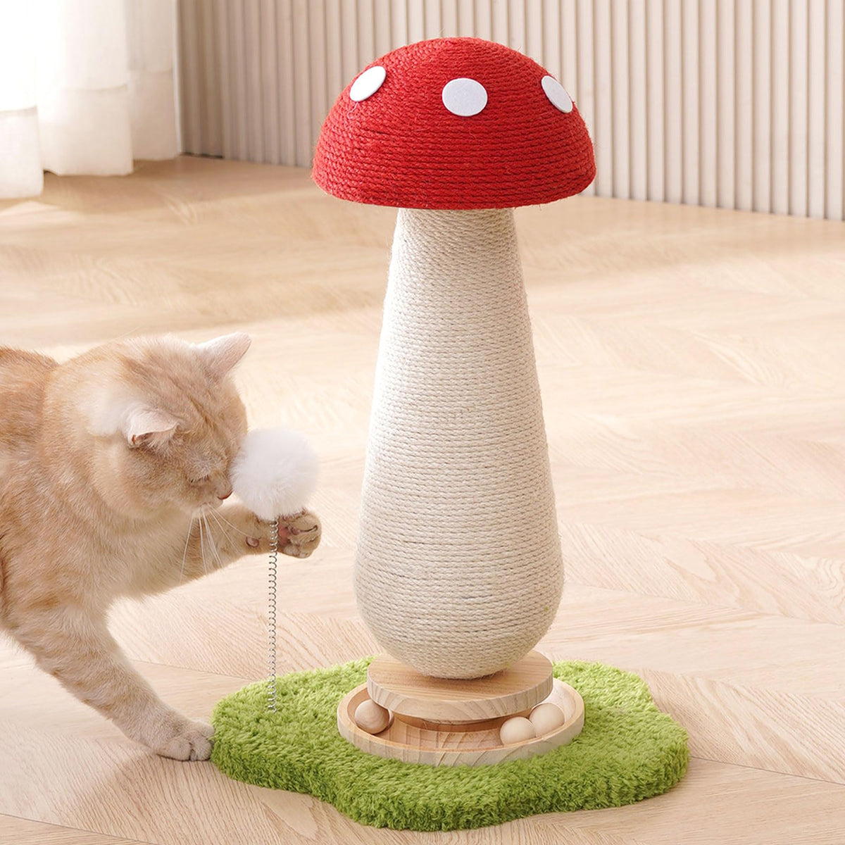 Kicari champignon face montrant le design décoratif et gain de place