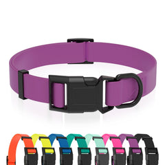 KIDDING PETS vue avant du collier violet, confort et tenue résistante