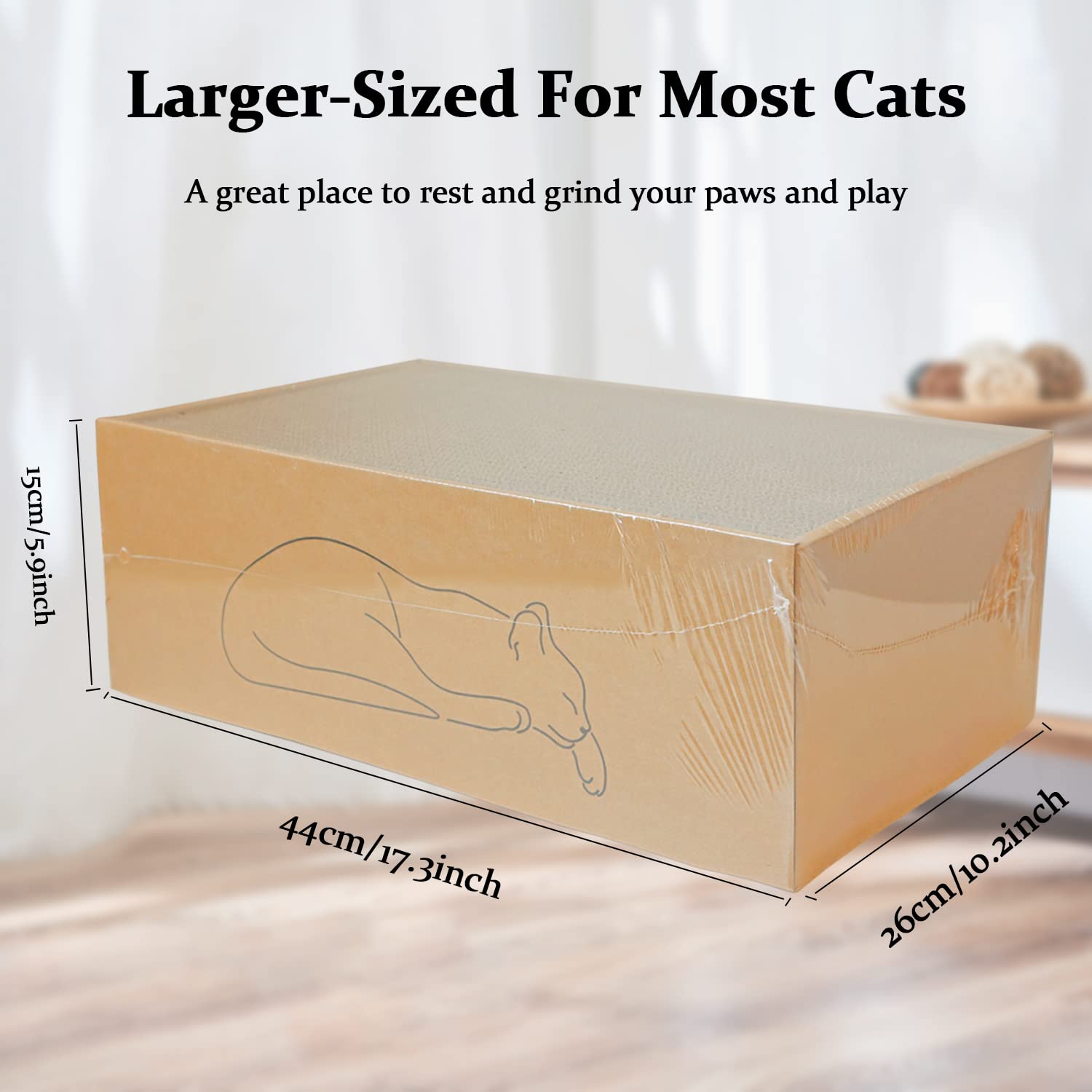 KIDDING PETS gros plan du carton ondulé montrant durabilité
