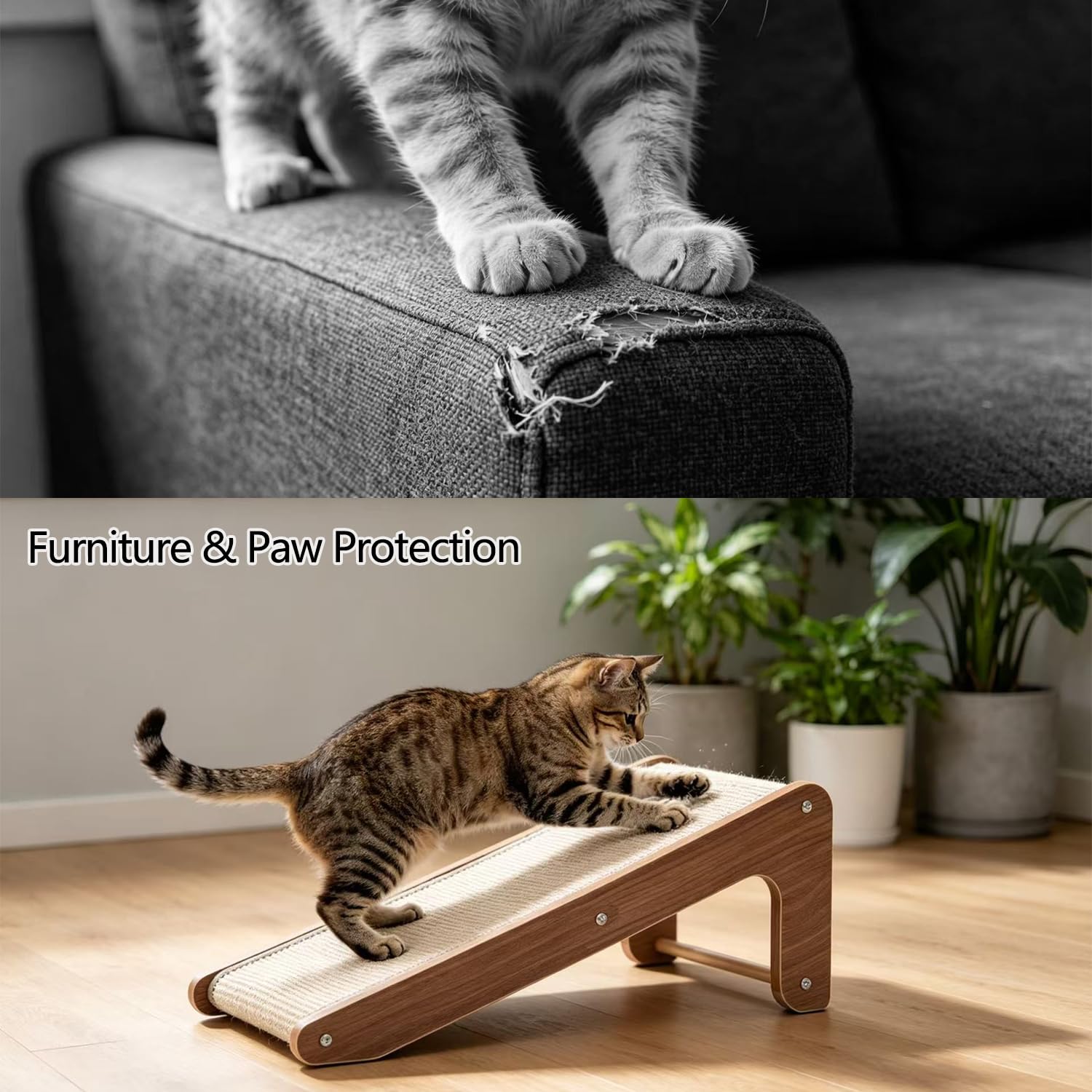 Kilodor gros plan texture sisal naturel pour limer les griffes efficacement