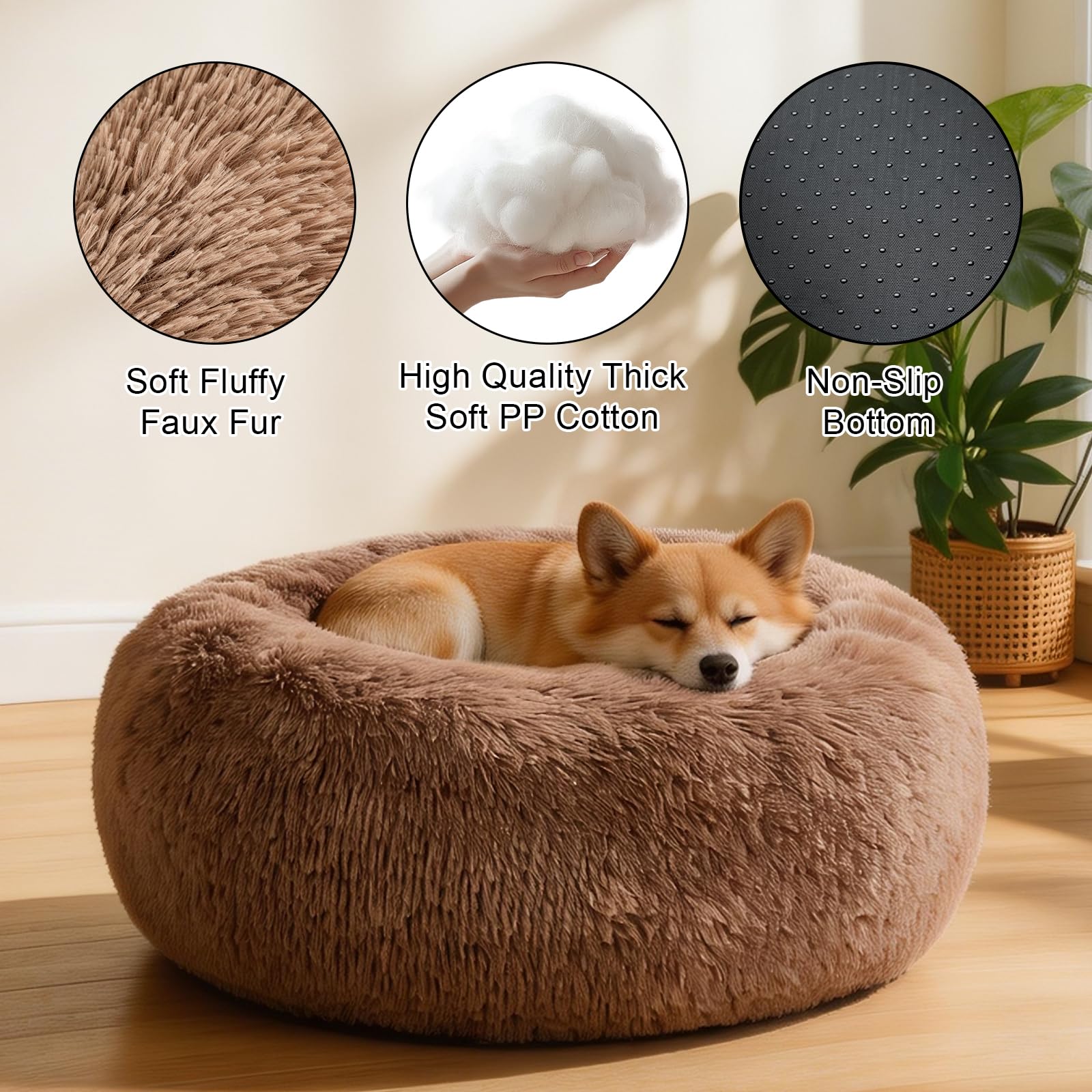 Kimpets lit en usage avec chiot blotti pour relaxation