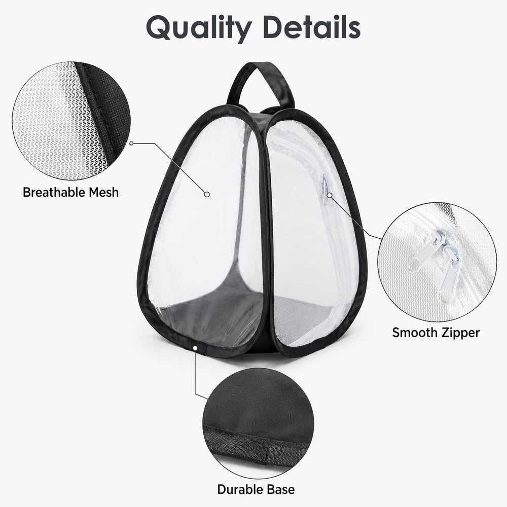 Fenêtre transparente Kingrol offrant visibilité claire pour observer papillons sans déranger