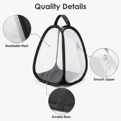 Fenêtre transparente Kingrol offrant visibilité claire pour observer papillons sans déranger