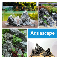 KINGRUI Dragon Stone en aquarium valorise plantes et cachettes pour poissons