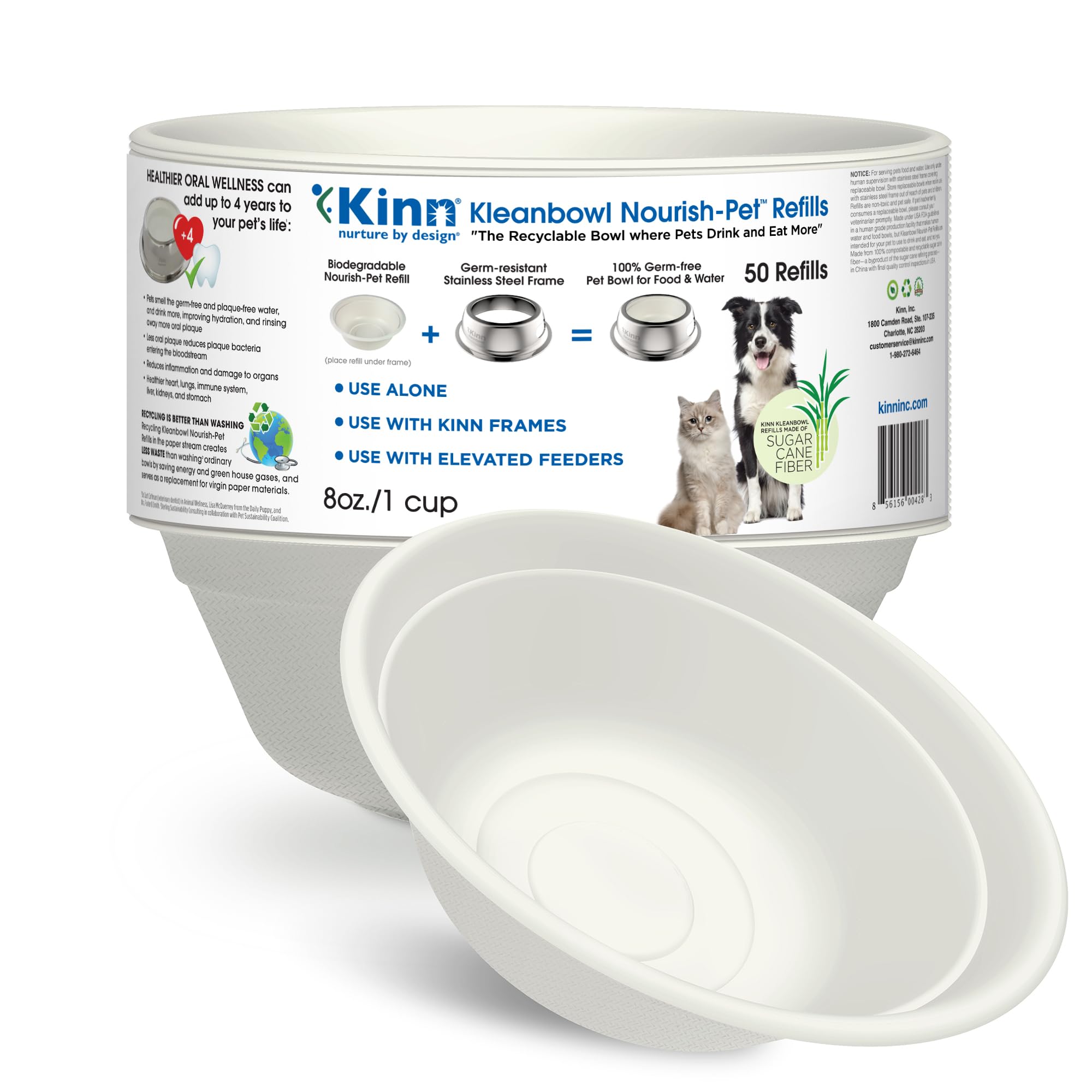 Kinn bol jetable avant emballage montrant la boîte pratique et quantité