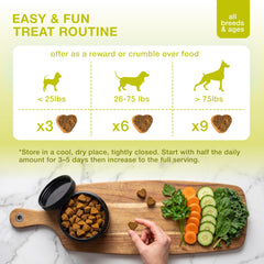 Kinpur Pet Care masticables émiettés dans la nourriture pour acceptation des picky eaters