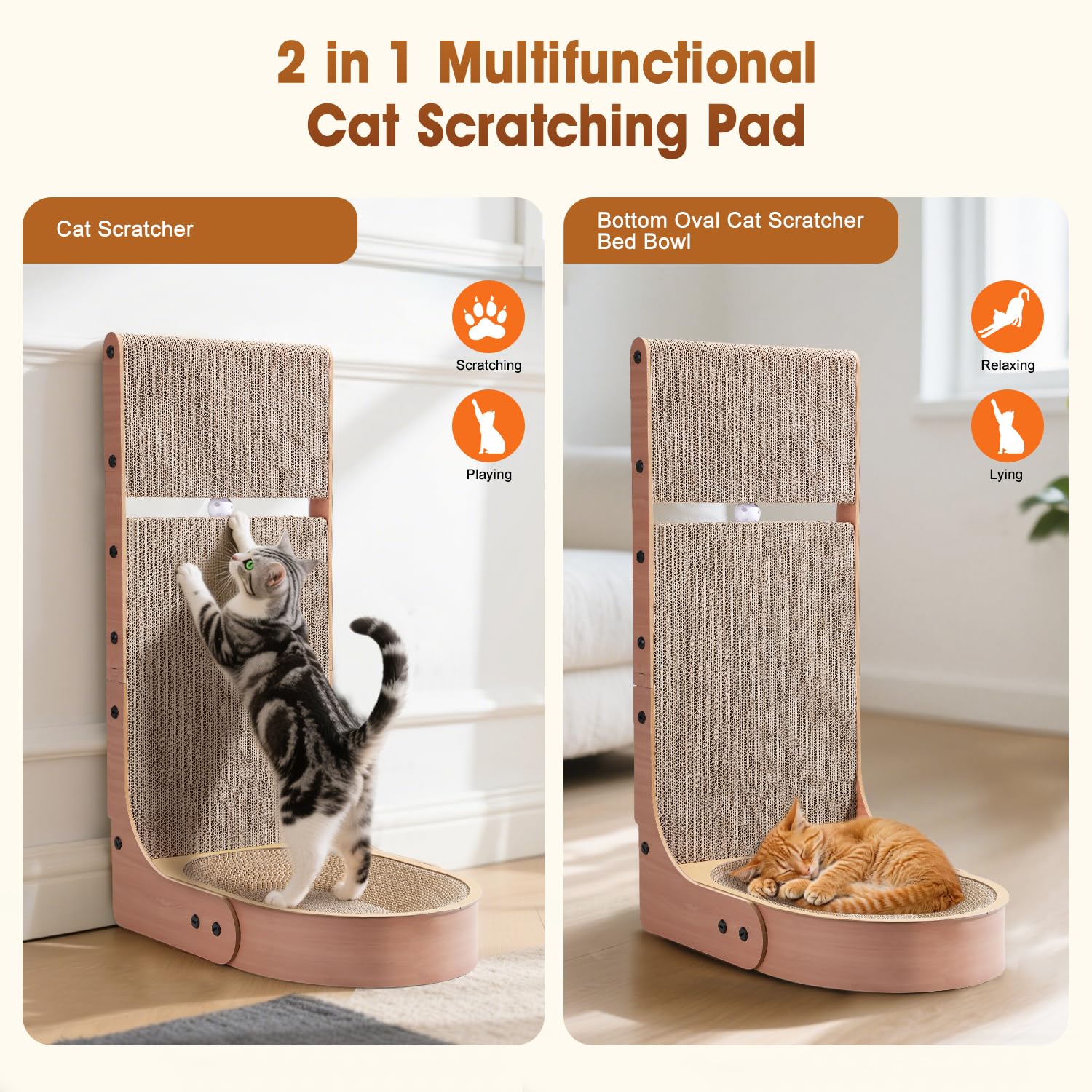 Kinttawam bol ovale pour chat offrant confort et soutien