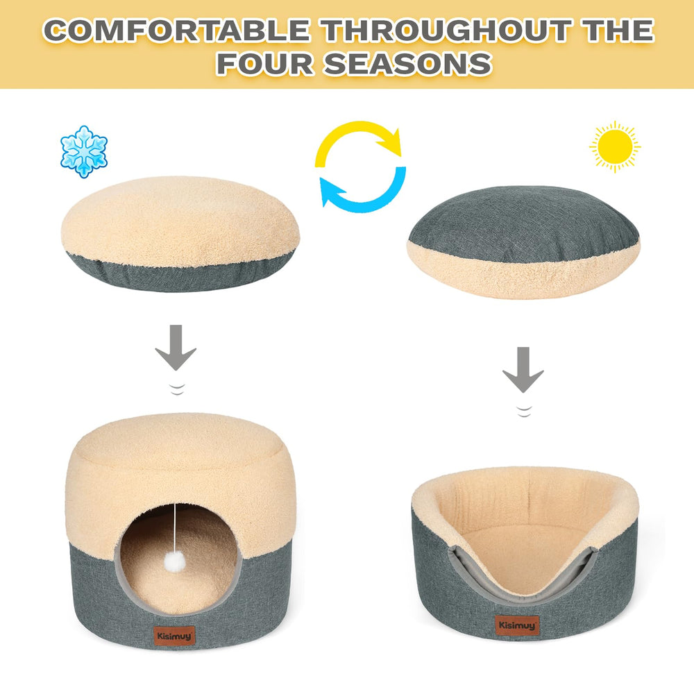KISIMUY détail du coussin réversible montrant deux textures pratiques