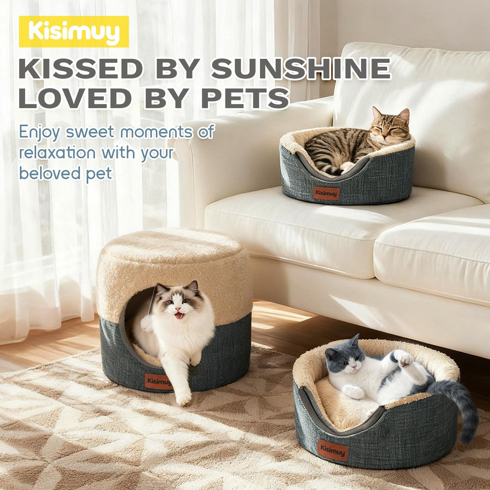 KISIMUY utilisé par un chat dormant paisiblement pour démontrer l'usage