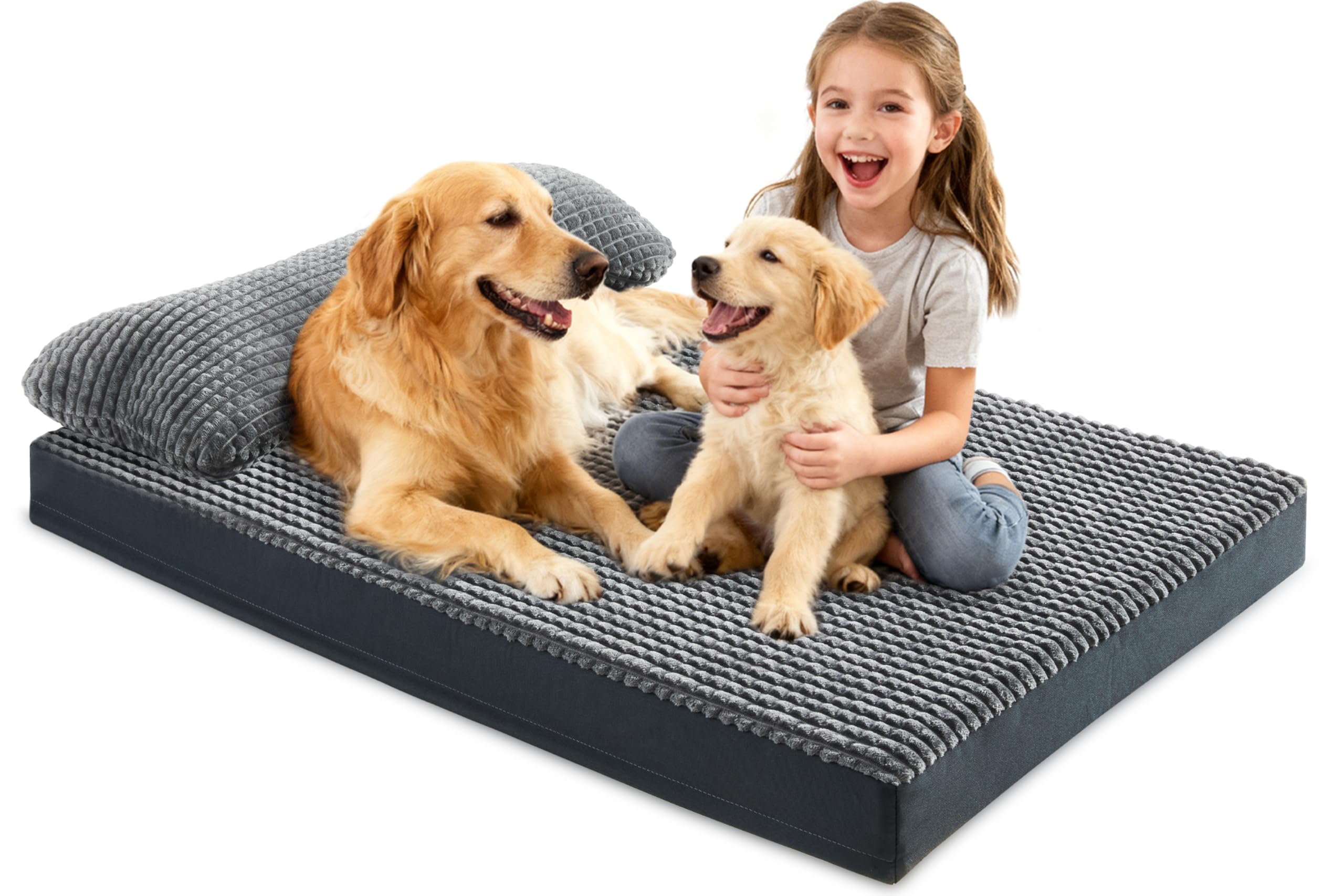 KISYYO lit grand chien face montrant maintien et confort