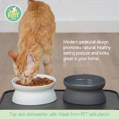 Kitty City gros plan matière PET sûr, surface lisse facile à nettoyer