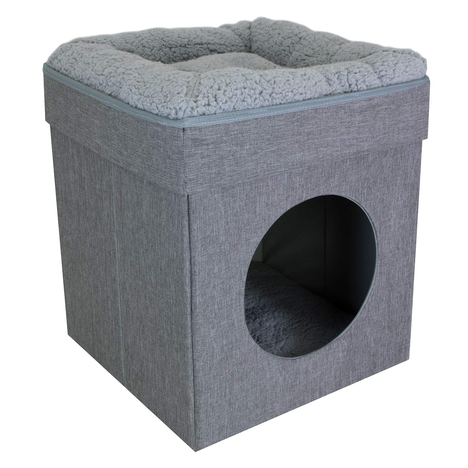 Kitty City cube face avant montrant la forme compacte et esthétique du meuble