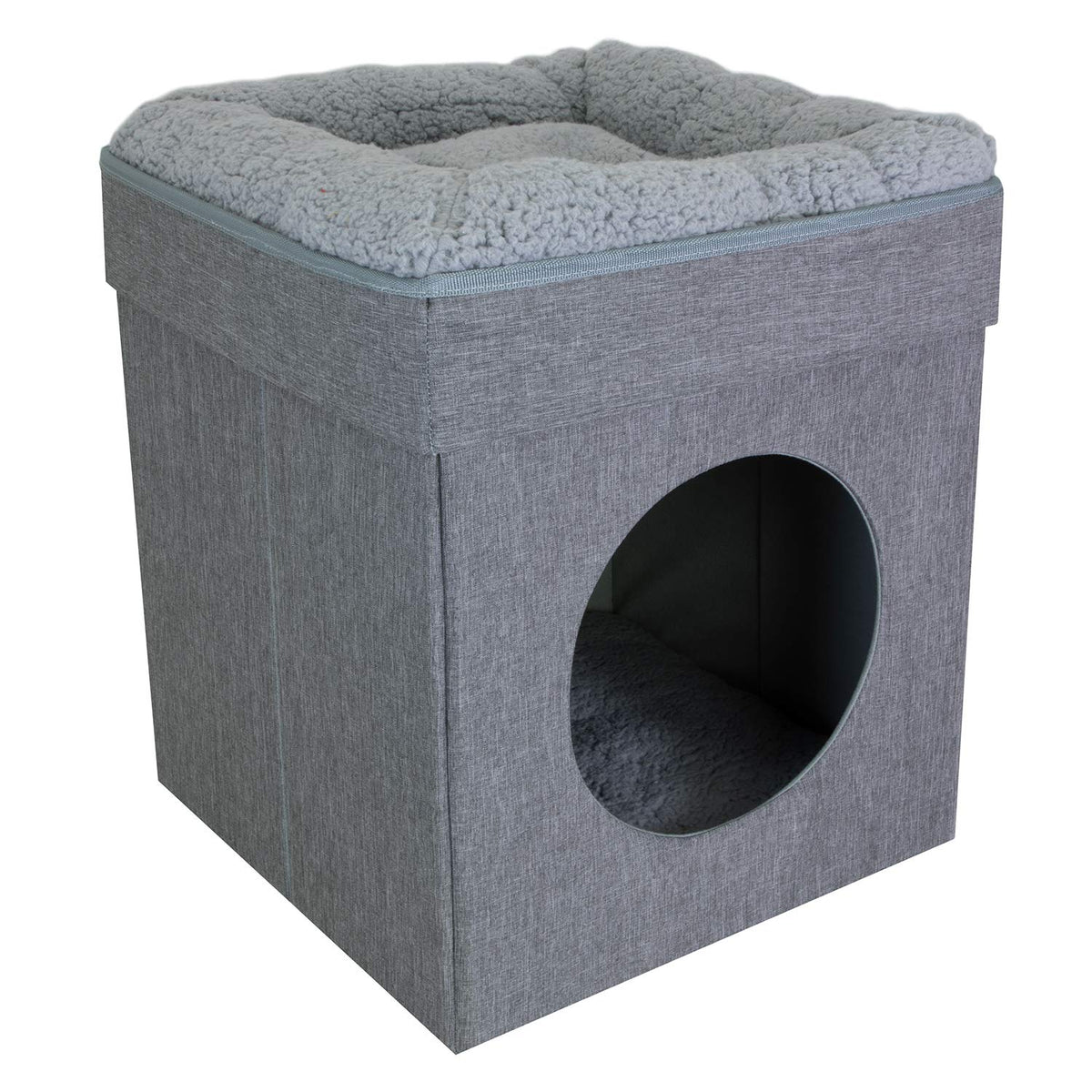 Kitty City cube face avant montrant la forme compacte et esthétique du meuble