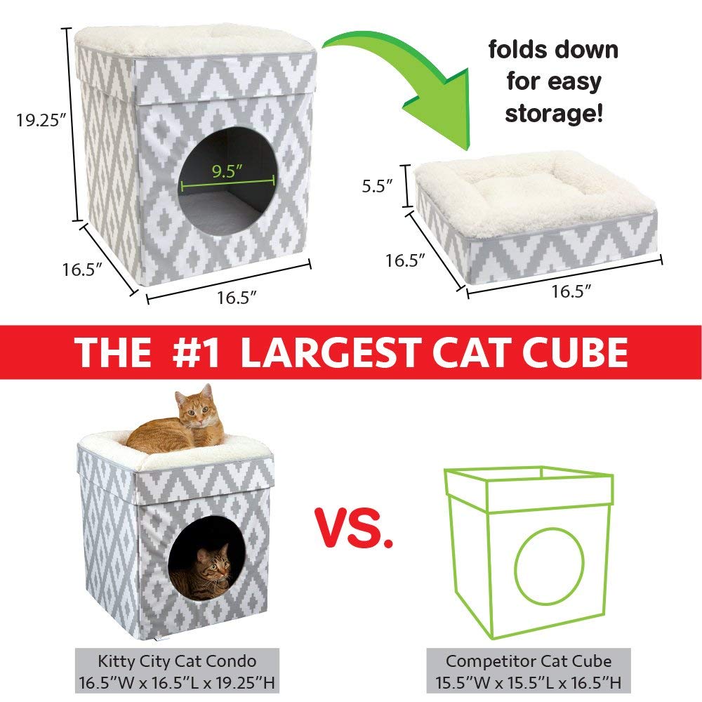 Kitty City coussin supérieur moelleux pour sieste, facilite repos en hauteur