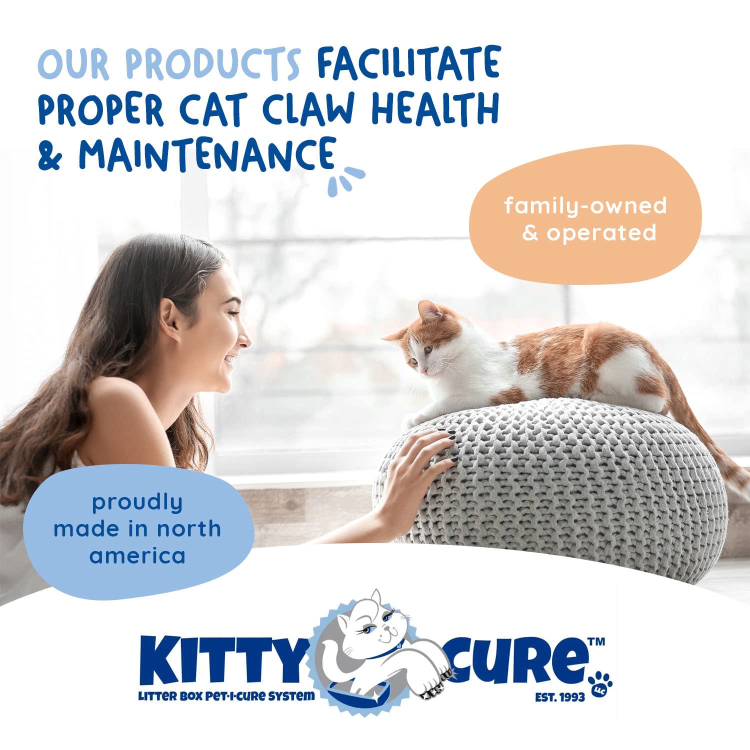 KITTY CURE avec accessoires de litière, solution pratique pour foyers