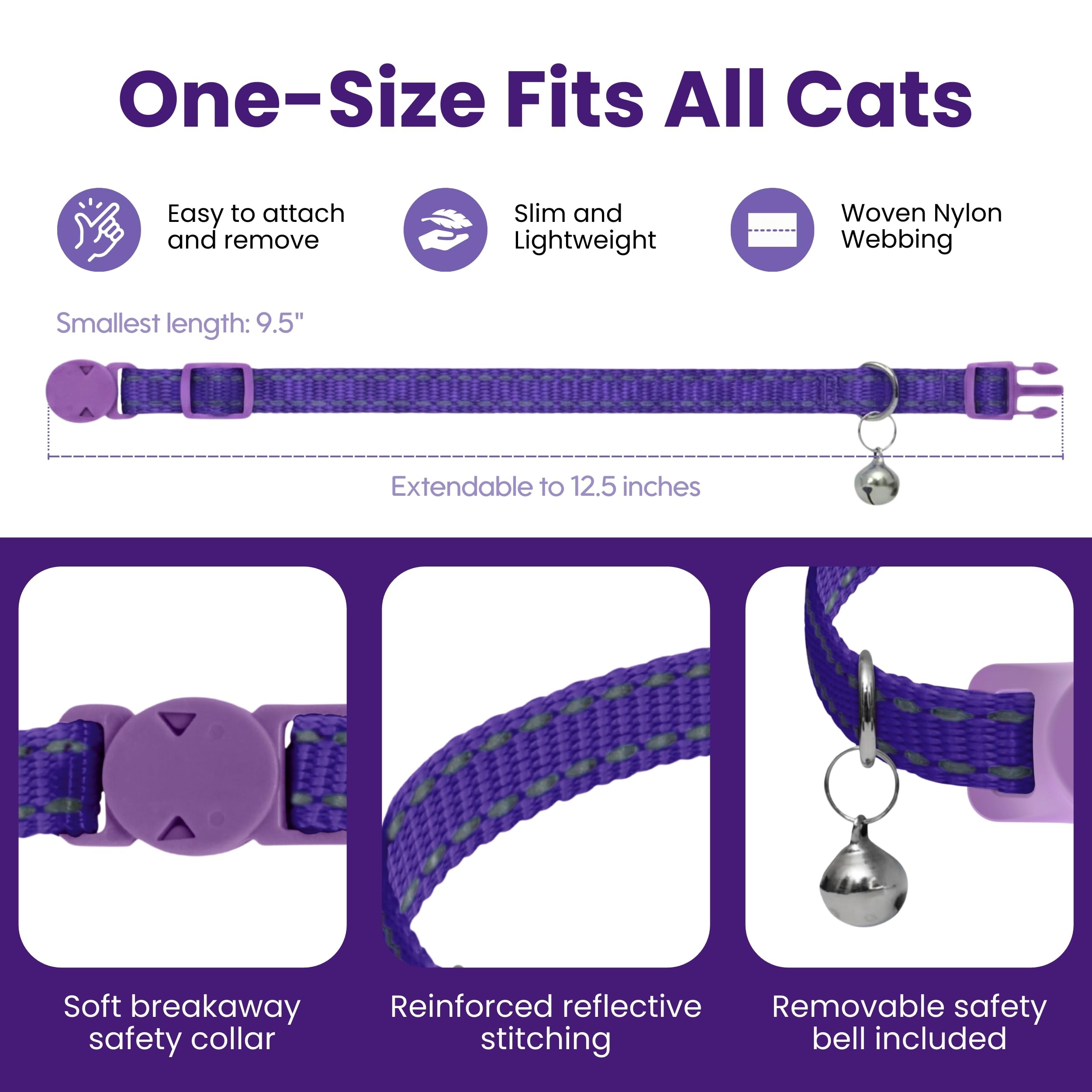 Kitty Kompass chat portant collier en usage réel pour apaisement