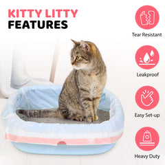 Kitty Litty cordon de fermeture facile pour transport sans saleté