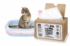 Kitty Litty devant l'emballage montrant quantité et avantage hygiénique