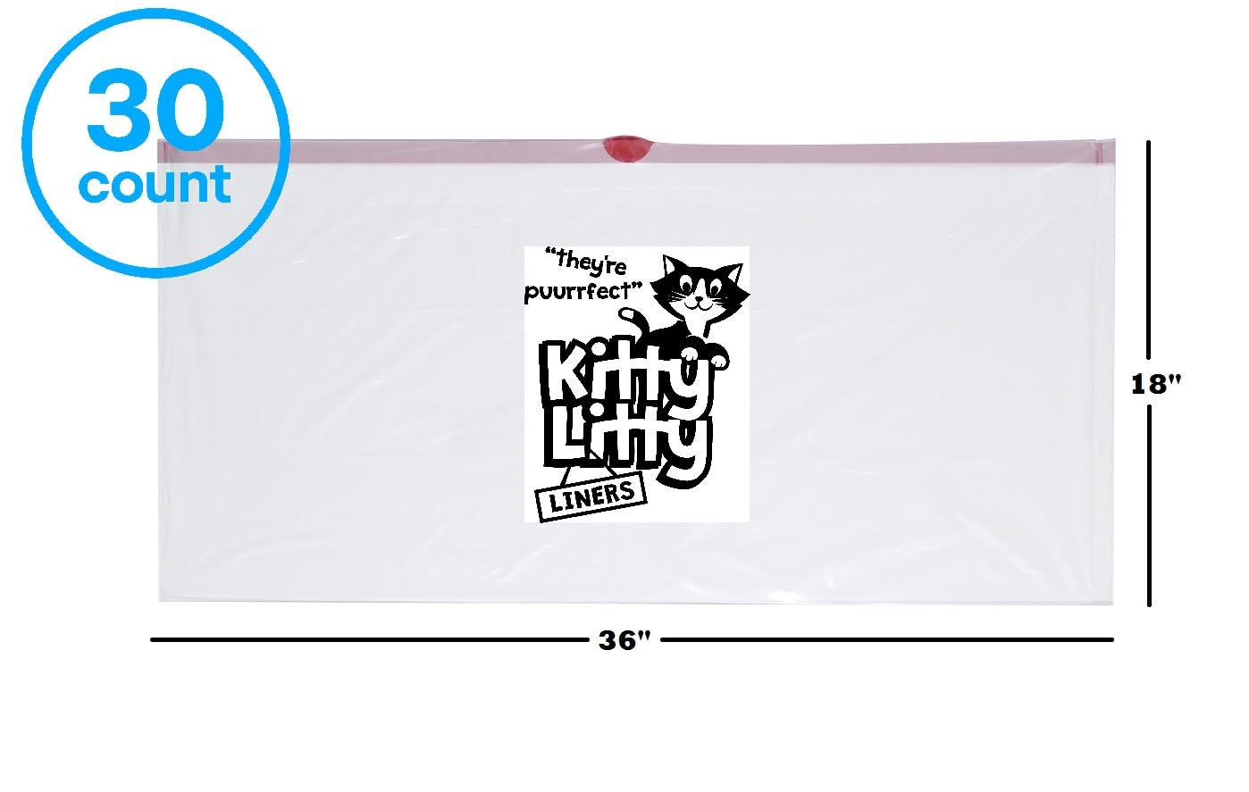 Kitty Litty gros plan matière montrant film épais pour résistance