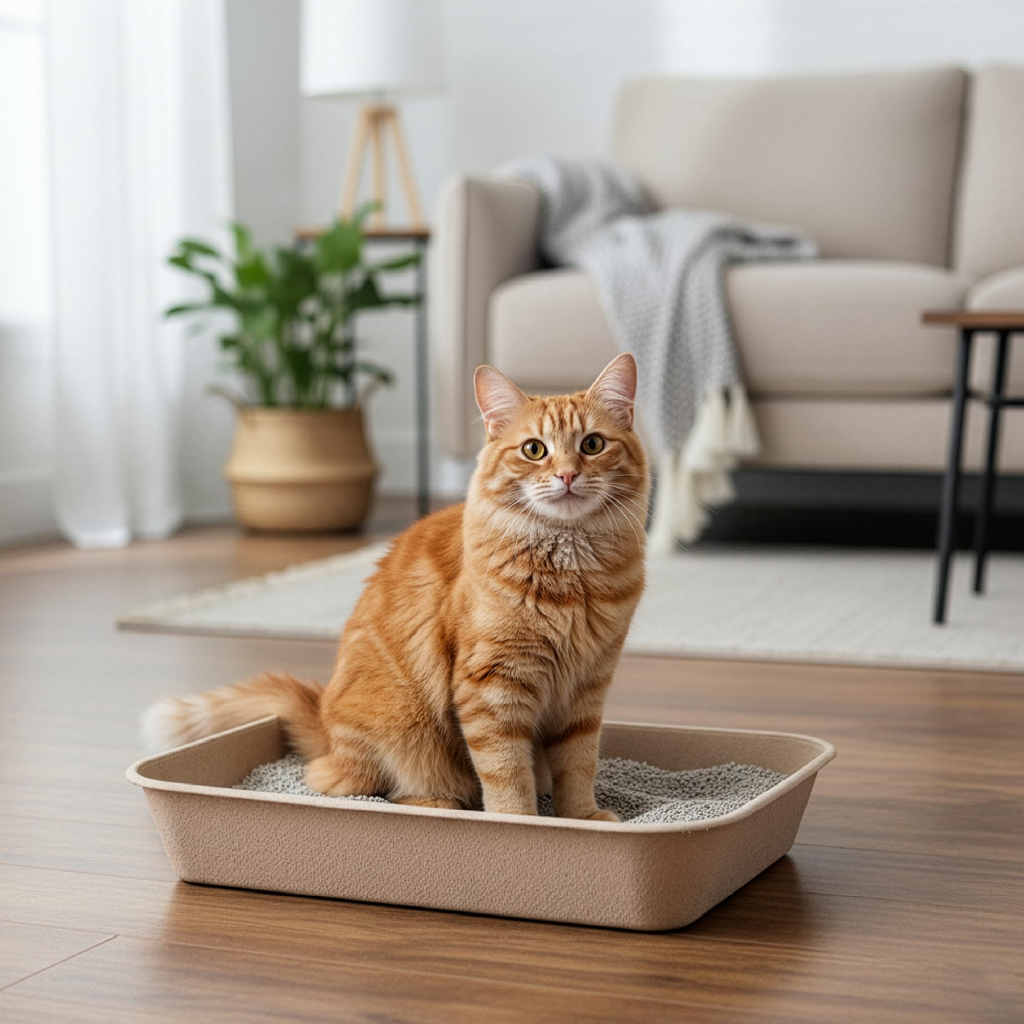 Kitty Sift plusieurs bacs empilés démontrant stockage pratique