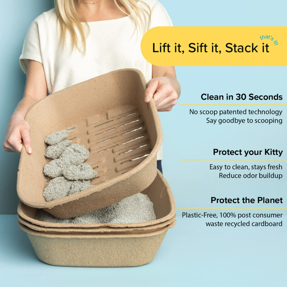 Kitty Sift bac vide profil solide réutilisable et durable
