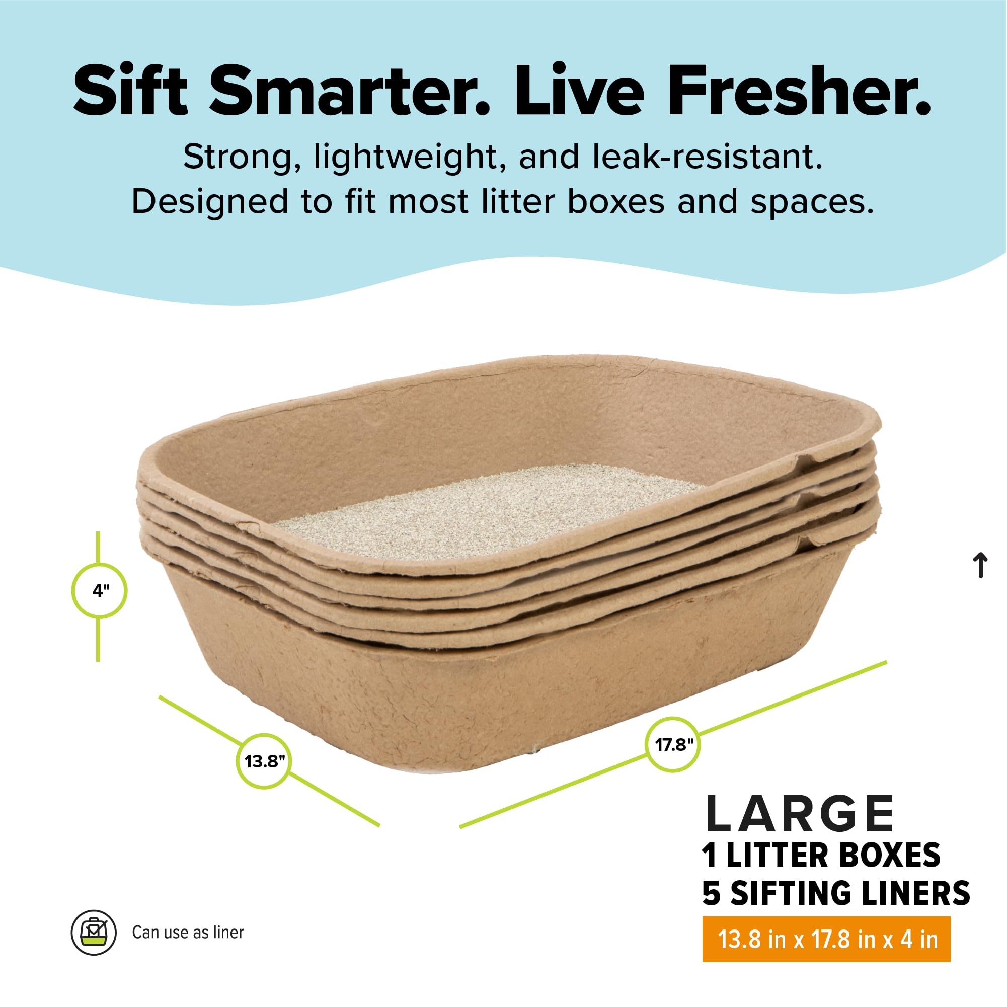 Kitty Sift litière en usage avec chat pour hygiène sans pelle
