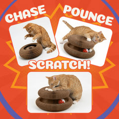 Kitty&Scratch gros plan carton haute densité montrant durabilité pour griffes