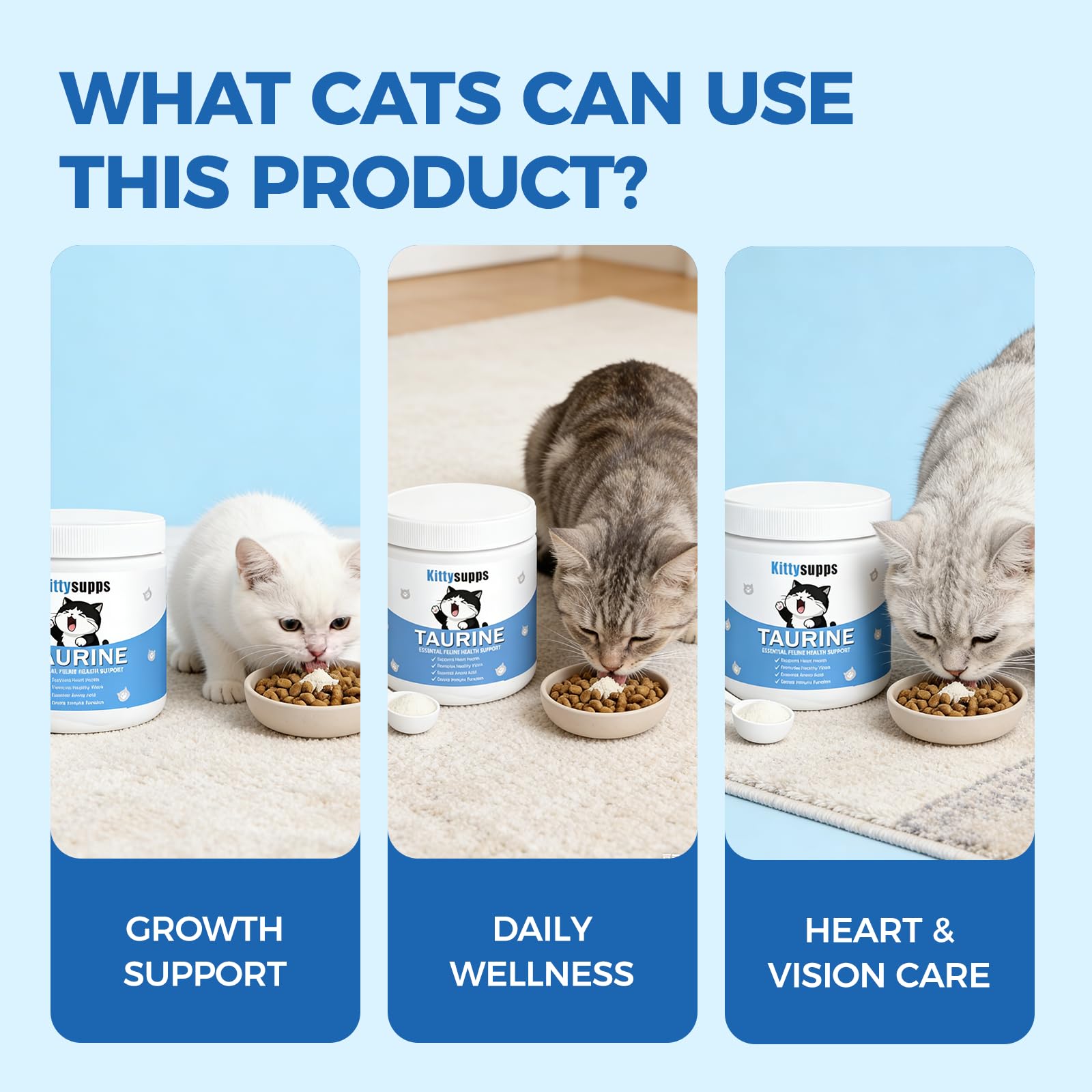 Kittysupps cuillère doseuse illustrant dosage précis et praticité