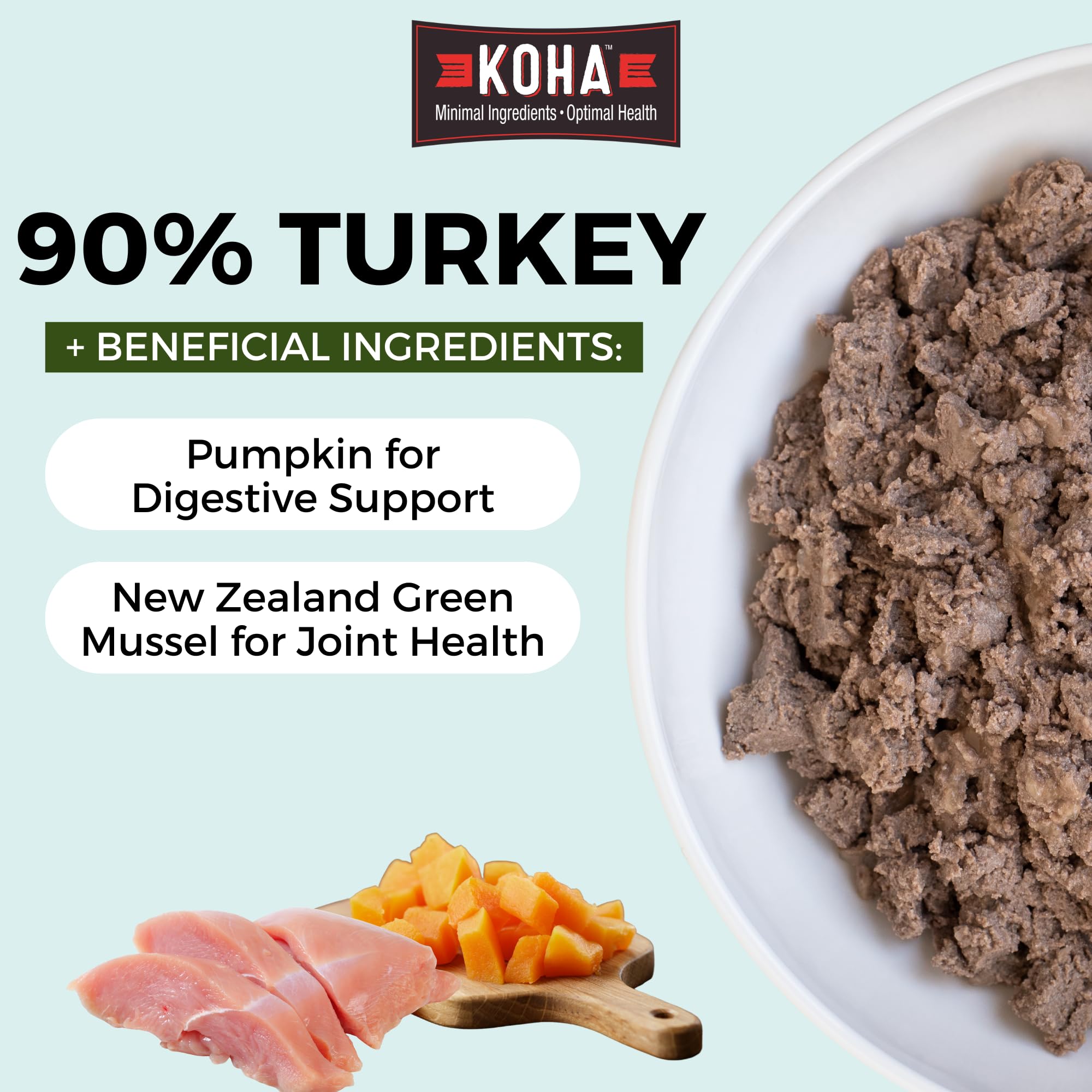 KOHA dindon gros plan sur la texture juteuse soulignant la richesse en viande