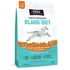 KOHA emballage 20 lb poulet et riz brun, solution pour estomac sensible