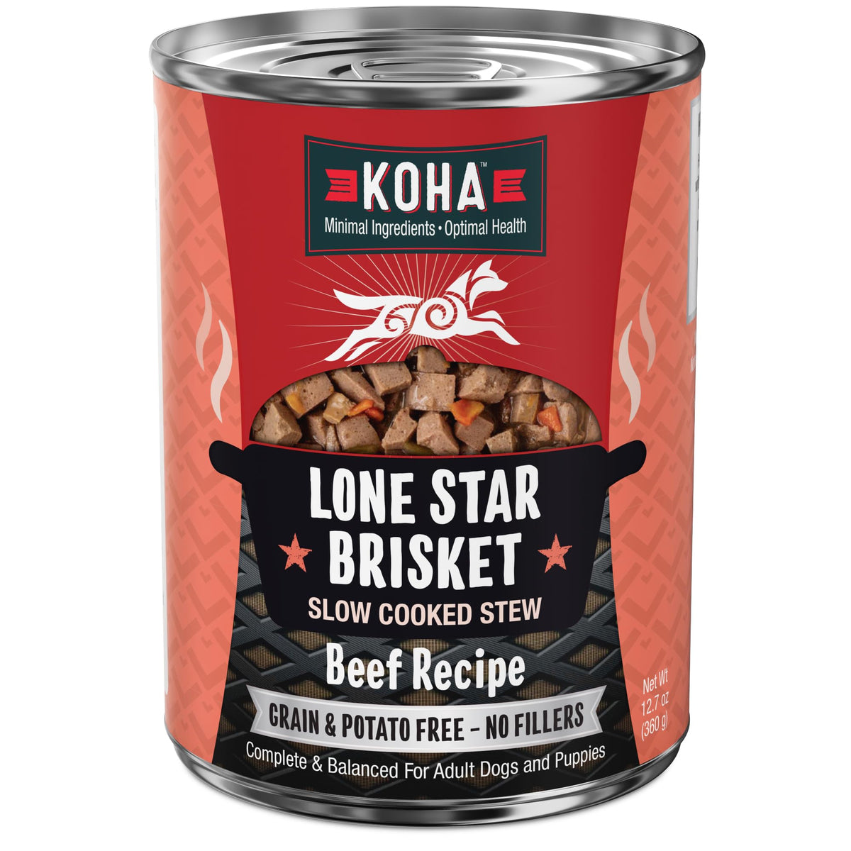 KOHA boîte devant montrant le design et bénéfice appétence