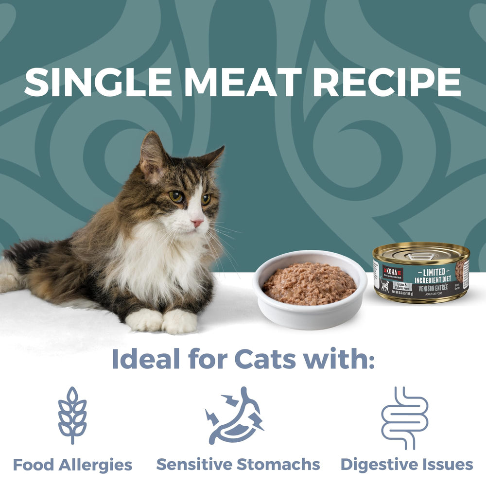 KOHA chat mange pâté venaison, satisfaction et appétit préservés