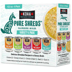 KOHA emballage avant du pack variété montrant les cinq saveurs et l'attrait