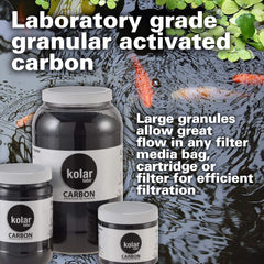 Kolar Labs sac de charbon dans une pochette filtrante, facilité d'installation