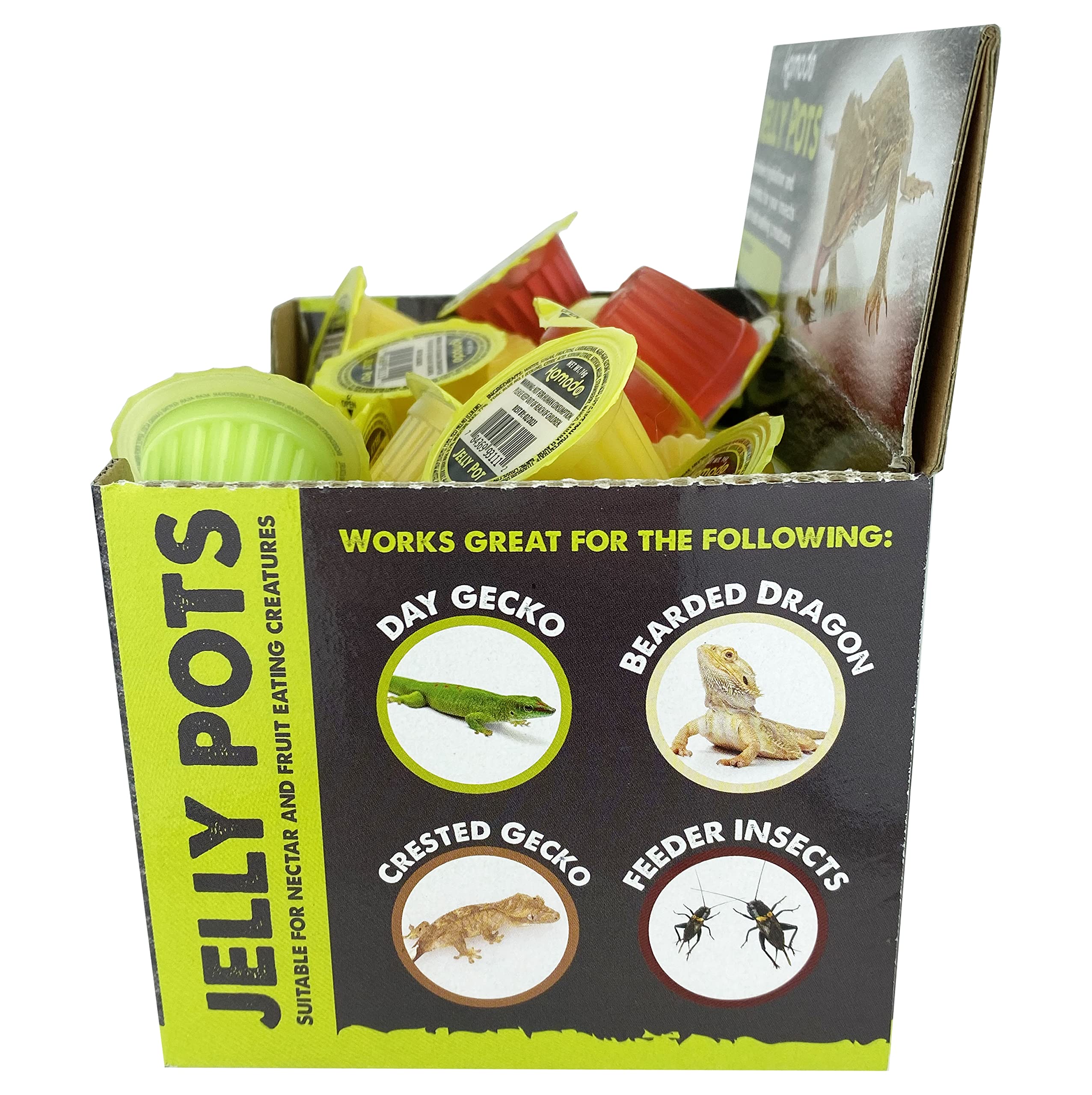 Komodo détail couleur du gel, stimule l'appétence des insectes