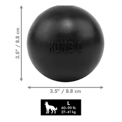 KONG détail de l'orifice illustrant option friandise et fixation