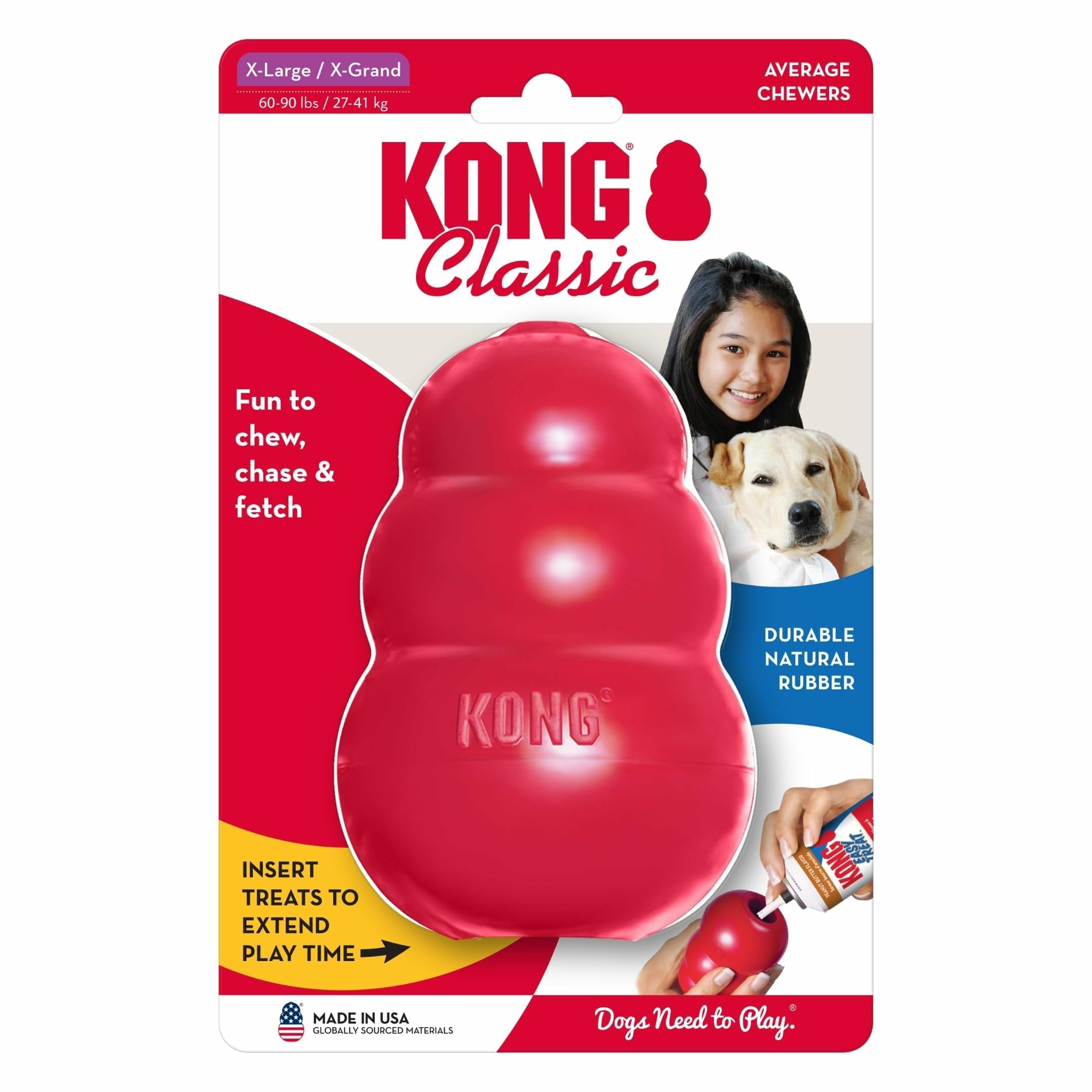 KONG avec pâte pour friandises montrant KONG et plaisir enrichi