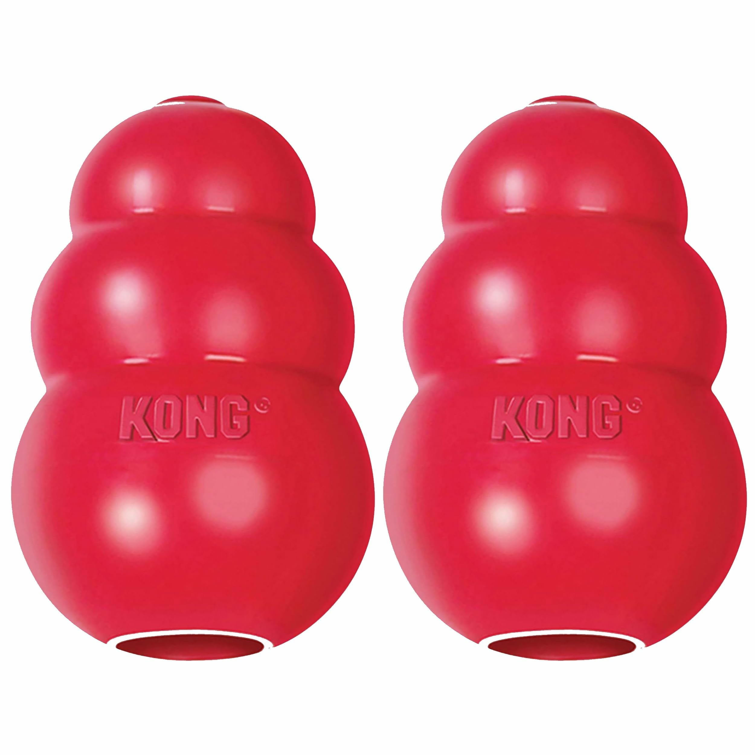 KONG visage et emballage montrant le jouet robuste KONG et sécurité