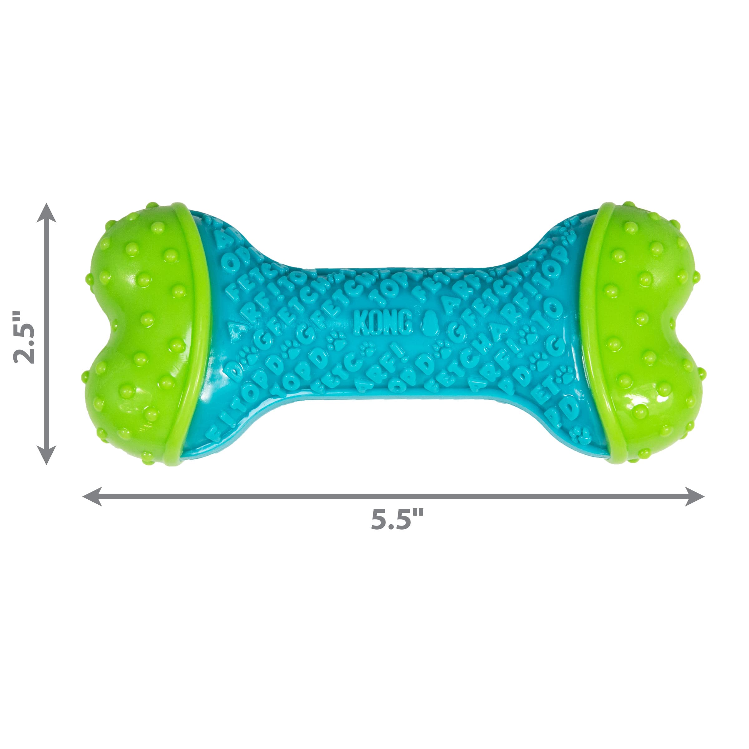 KONG CoreStrength Bone chien jouant au lancer-ramener pour stimulation
