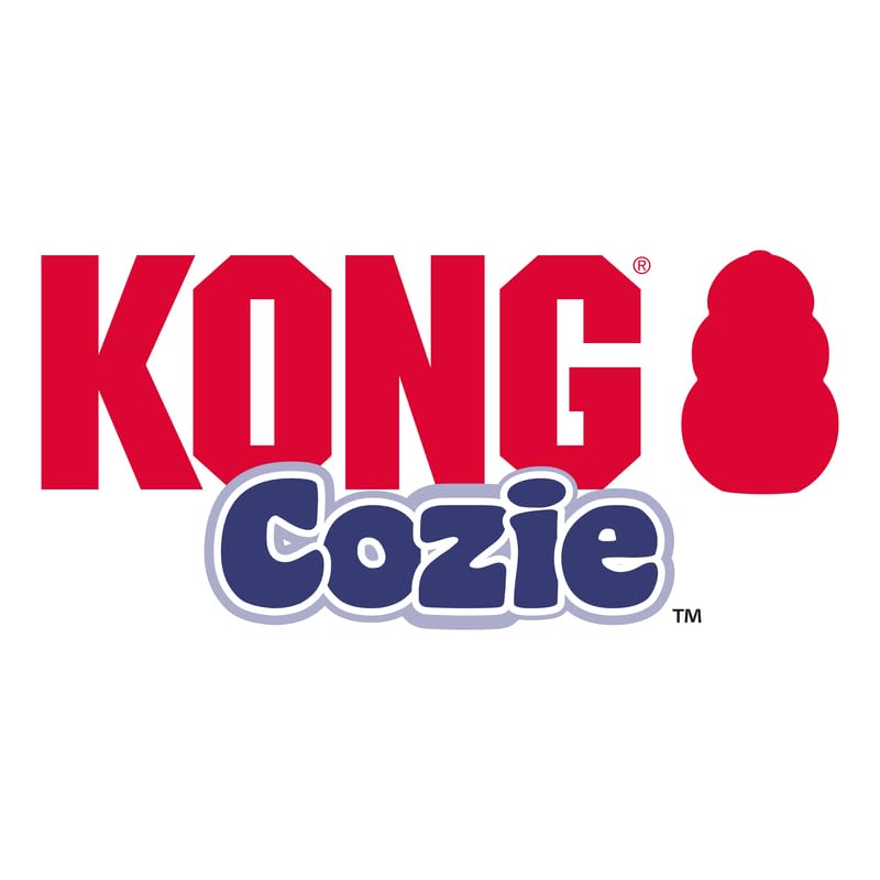 KONG Cozie Marvin détail de l'étiquette et des coutures renforcées pour une meilleure robustesse