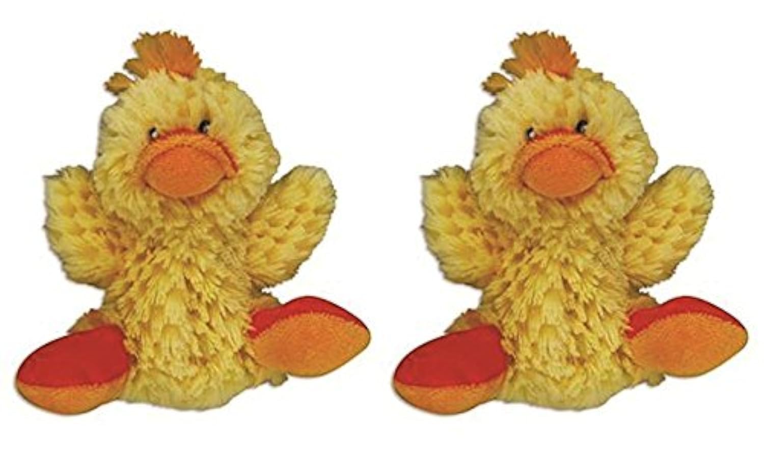 KONG jouet canard lot de deux face avant montrant le design et l'attrait visuel