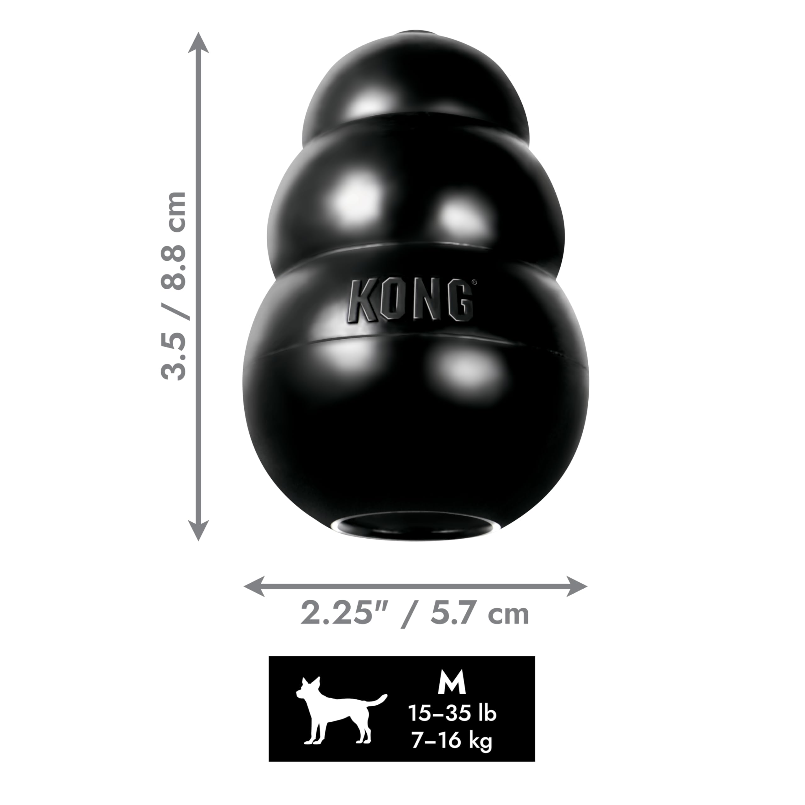 KONG Extreme gros plan du caoutchouc noir montrant texture résistante